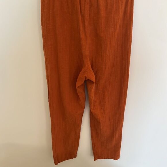 Cotton On Women’s XS rust colored cinch waist Spring Jumpsuit Pants suit - Picture 13 of 16